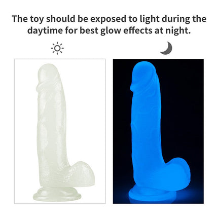 Lovetoy Dildo 19 cm LUMINO PLAY - glow in the dark-Erotiekvoordeel.nl