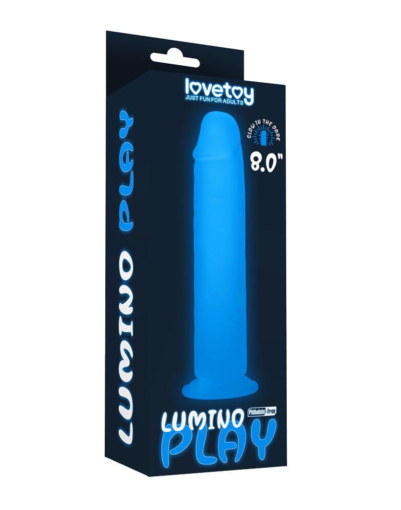 Lovetoy Dildo 21 cm LUMINO PLAY - glow in the dark-Erotiekvoordeel.nl
