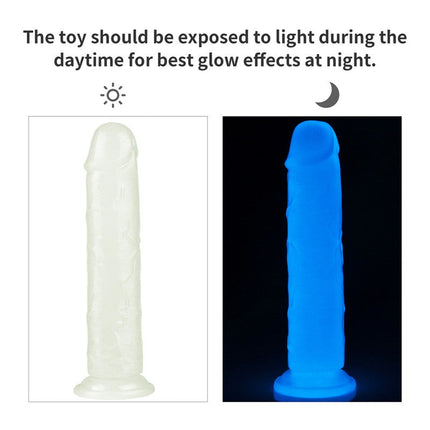 Lovetoy Dildo 21 cm LUMINO PLAY - glow in the dark-Erotiekvoordeel.nl