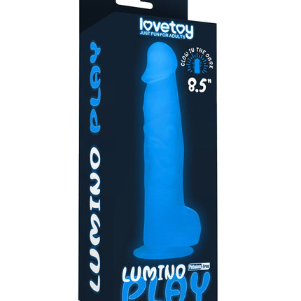 Lovetoy Dildo 21.5 cm LUMINO PLAY - glow in the dark-Erotiekvoordeel.nl