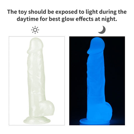 Lovetoy Dildo 21.5 cm LUMINO PLAY - glow in the dark-Erotiekvoordeel.nl