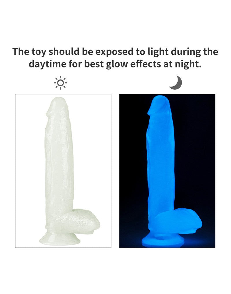 Lovetoy Dildo 26 cm LUMINO PLAY - glow in the dark-Erotiekvoordeel.nl