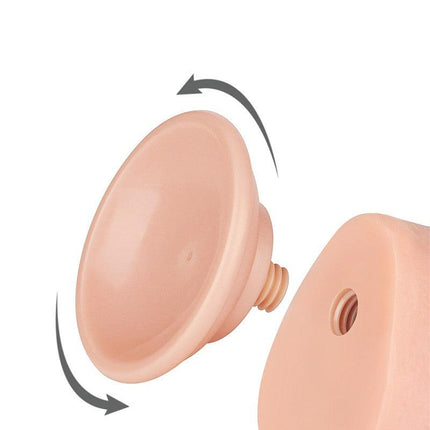 Lovetoy - Dildo - Glijdende Huid Dildo - Lengte 24 cm Diameter Ø 4.3 cm) - Lichte Huidskleur-Erotiekvoordeel.nl