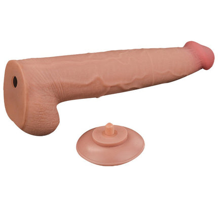 Lovetoy - Dildo -Sliding Skin Dildo - Lengte 34 cm - Lichte Huidskleur-Erotiekvoordeel.nl