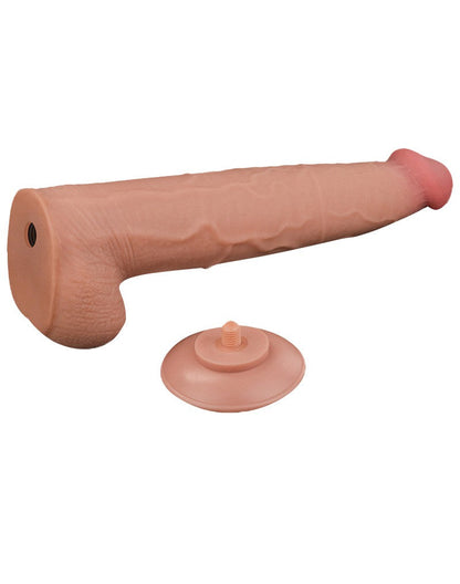 Lovetoy - Dildo -Sliding Skin Dildo - Lengte 34 cm - Lichte Huidskleur-Erotiekvoordeel.nl
