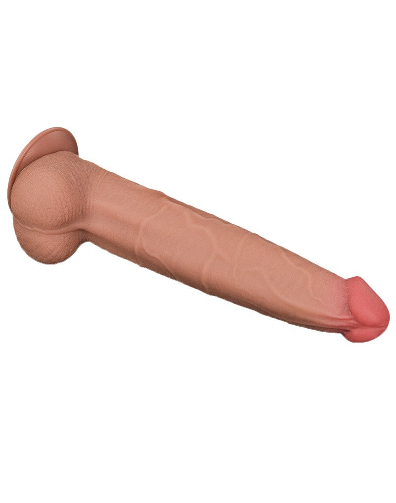 Lovetoy - Dildo -Sliding Skin Dildo - Lengte 34 cm - Lichte Huidskleur-Erotiekvoordeel.nl