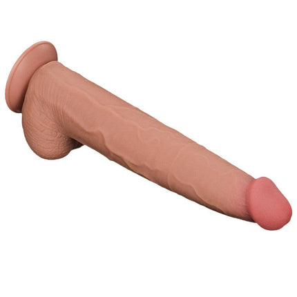 Lovetoy - Dildo -Sliding Skin Dildo - Lengte 34 cm - Lichte Huidskleur-Erotiekvoordeel.nl