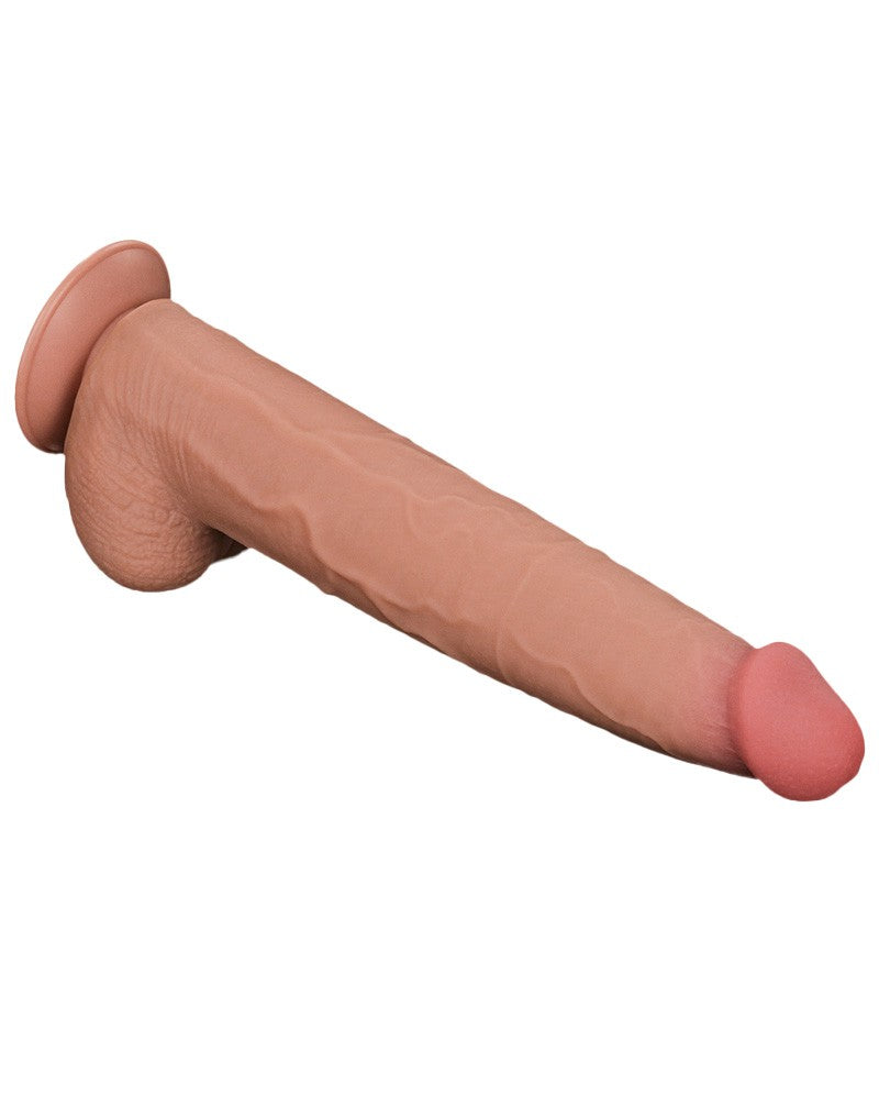 Lovetoy - Dildo -Sliding Skin Dildo - Lengte 34 cm - Lichte Huidskleur-Erotiekvoordeel.nl