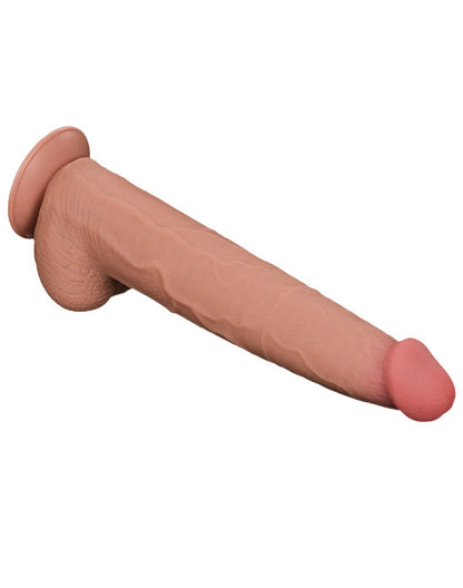 Lovetoy - Dildo -Sliding Skin Dildo - Lengte 34 cm - Lichte Huidskleur-Erotiekvoordeel.nl