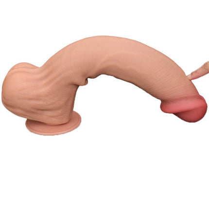 Lovetoy - Dildo -Sliding Skin Dildo - Lengte 36 cm - Lichte Huidskleur-Erotiekvoordeel.nl