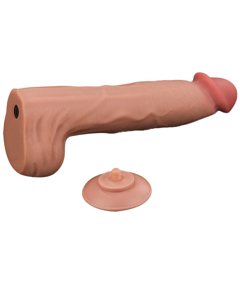Lovetoy - Dildo -Sliding Skin Dildo - Lengte 36 cm - Lichte Huidskleur-Erotiekvoordeel.nl