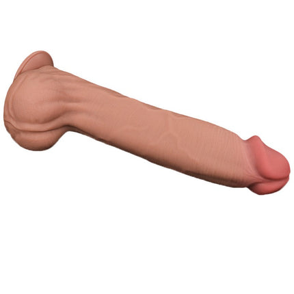 Lovetoy - Dildo -Sliding Skin Dildo - Lengte 36 cm - Lichte Huidskleur-Erotiekvoordeel.nl