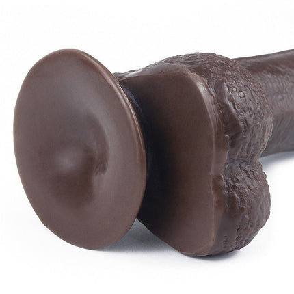 Lovetoy Dildo met Sliding Skin / Bewegende Huid 17.5 x 3.5 cm - bruin-Erotiekvoordeel.nl