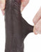 Lovetoy Dildo met Sliding Skin / Bewegende Huid 17.5 x 3.5 cm - bruin-Erotiekvoordeel.nl
