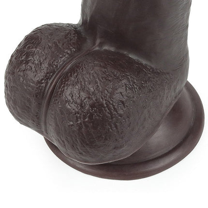 Lovetoy Dildo met Sliding Skin / Bewegende Huid 24 x 4.5 cm - bruin-Erotiekvoordeel.nl