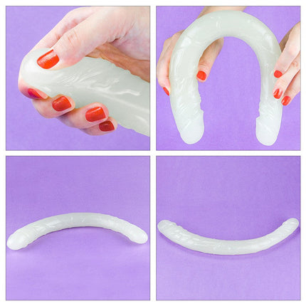 Lovetoy Dubbele Dildo 37 cm LUMINO PLAY DOUBLE - glow in the dark-Erotiekvoordeel.nl