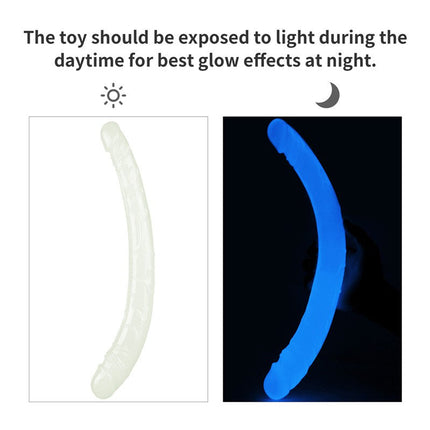 Lovetoy Dubbele Dildo 37 cm LUMINO PLAY DOUBLE - glow in the dark-Erotiekvoordeel.nl