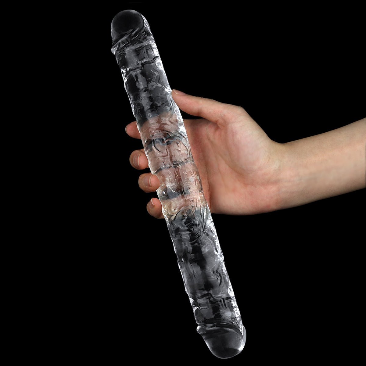 Lovetoy Dubbele Dildo Flawless 30 x 3,5 cm - transparant - Erotiekvoordeel.nl