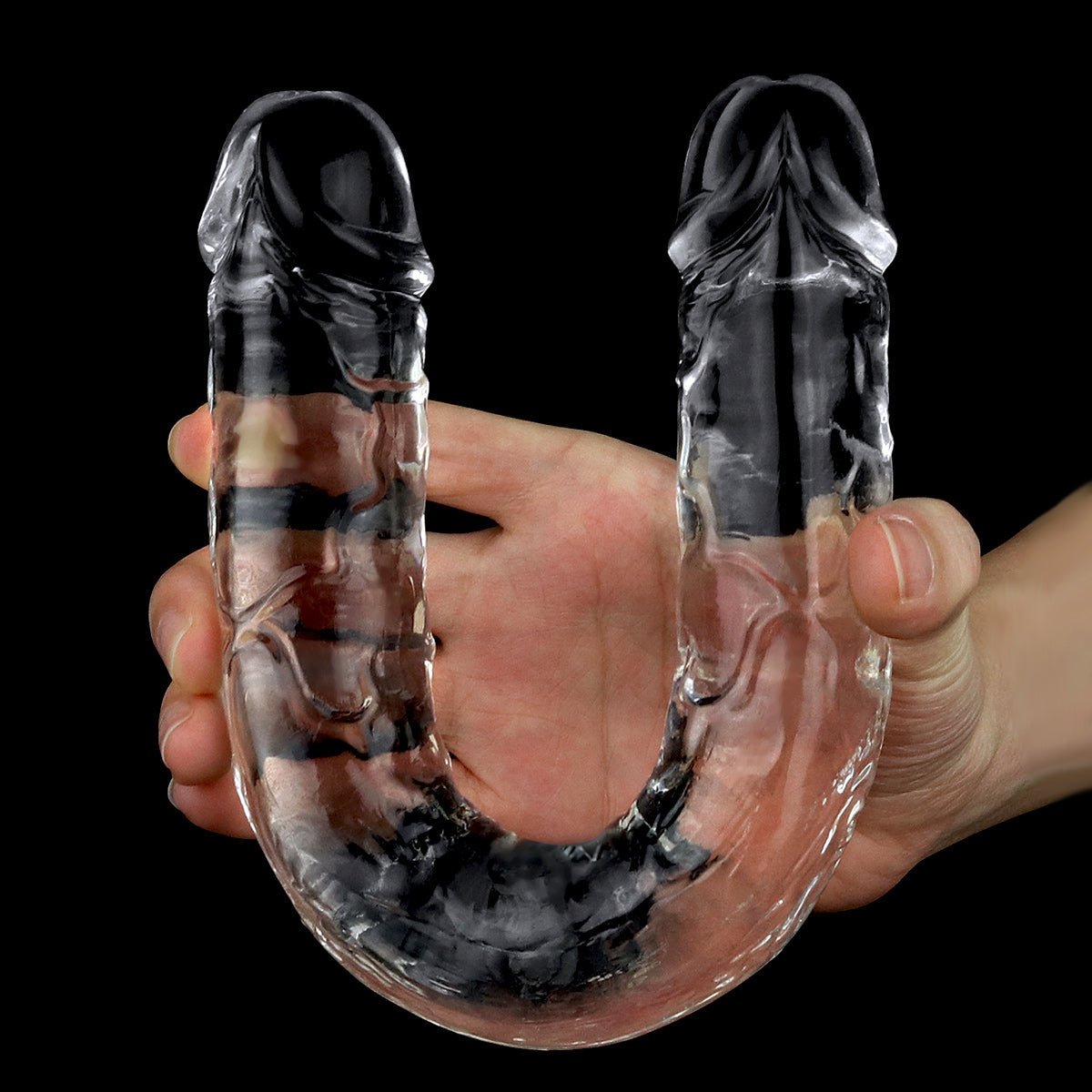 Lovetoy Dubbele Dildo Flawless 30 x 3,5 cm - transparant - Erotiekvoordeel.nl