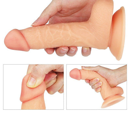 Lovetoy Easy Strap-on Set met dildo van 18 cm - blanke huidskleur - Erotiekvoordeel.nl
