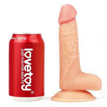 Lovetoy Easy Strap-on Set met dildo van 18 cm - blanke huidskleur - Erotiekvoordeel.nl