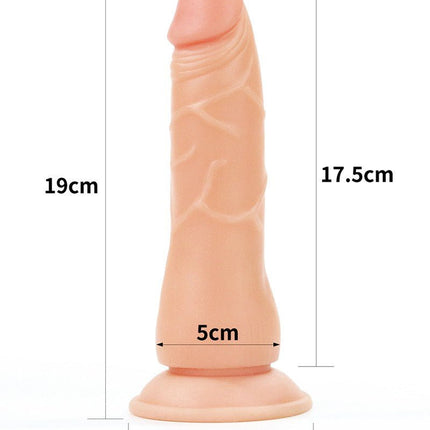 Lovetoy Easy Strap-on Set met dildo van 19 cm - blanke huidskleur - Erotiekvoordeel.nl