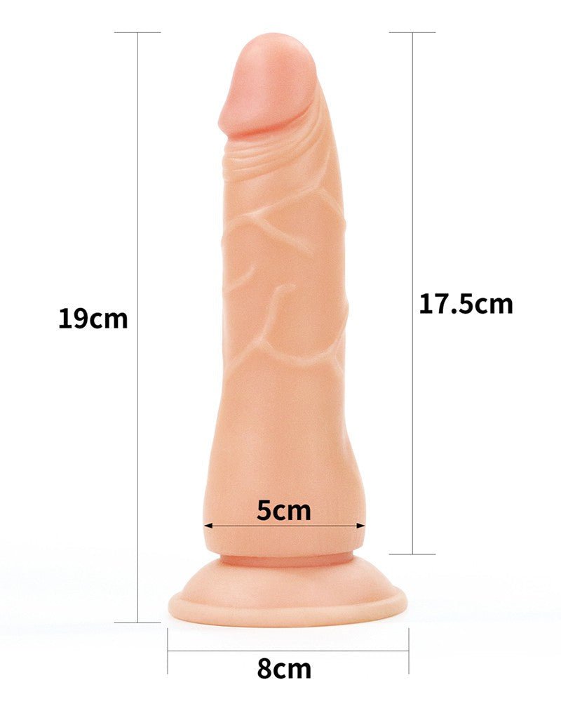 Lovetoy Easy Strap-on Set met dildo van 19 cm - blanke huidskleur - Erotiekvoordeel.nl