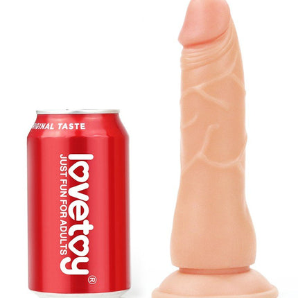 Lovetoy Easy Strap-on Set met dildo van 19 cm - blanke huidskleur - Erotiekvoordeel.nl