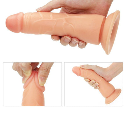 Lovetoy Easy Strap-on Set met dildo van 19 cm - blanke huidskleur - Erotiekvoordeel.nl