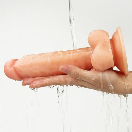 Lovetoy Easy Strap-on Set met dildo van 19 cm met balzak - blanke huidskleur - Erotiekvoordeel.nl