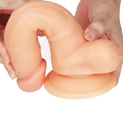 Lovetoy Easy Strap-on Set met dildo van 19 cm met balzak - blanke huidskleur - Erotiekvoordeel.nl