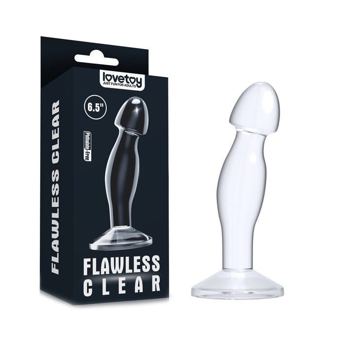 Lovetoy Flawless Transparante Prostaat Plug 16.5 cm-Erotiekvoordeel.nl