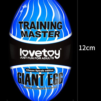 Lovetoy Giant Egg Masturbator Ei - blauw-Erotiekvoordeel.nl