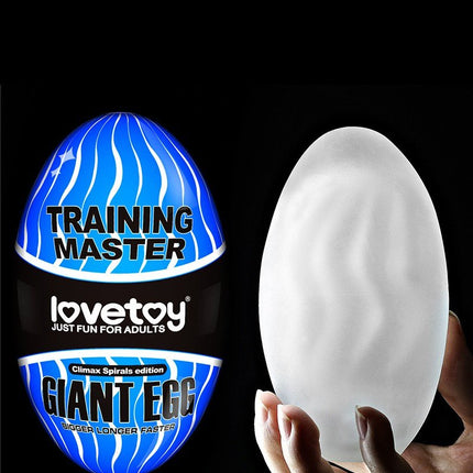 Lovetoy Giant Egg Masturbator Ei - blauw-Erotiekvoordeel.nl
