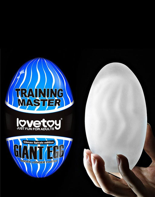 Lovetoy Giant Egg Masturbator Ei - blauw-Erotiekvoordeel.nl