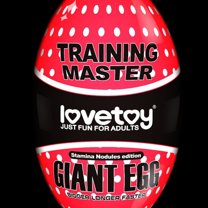 Lovetoy Giant Egg Masturbator Ei - rood-Erotiekvoordeel.nl