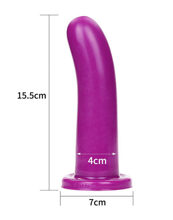Lovetoy Holy Dong Jelly Dildo van vloeibare siliconen 15.5 cm - paars-Erotiekvoordeel.nl