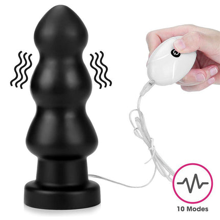 Lovetoy King Size Vibrerende Buttplug Anal Rigger 20 cm - zwart-Erotiekvoordeel.nl