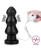 Lovetoy King Size Vibrerende Buttplug Anal Rigger 20 cm - zwart-Erotiekvoordeel.nl