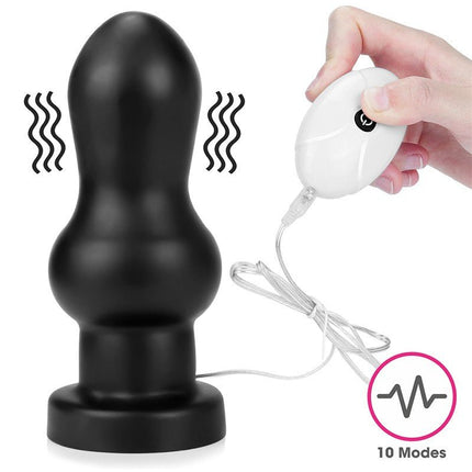 Lovetoy King Size Vibrerende Buttplug Rammer 18 cm - zwart-Erotiekvoordeel.nl