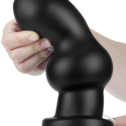 Lovetoy King Size Vibrerende Buttplug Rammer 18 cm - zwart-Erotiekvoordeel.nl