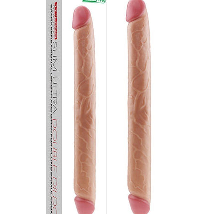 Lovetoy Kingsize Slim Ultra Dubbele Dildo 45 cm - lichte huidskleur-Erotiekvoordeel.nl