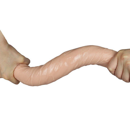 Lovetoy Kingsize Slim Ultra Dubbele Dildo 45 cm - lichte huidskleur-Erotiekvoordeel.nl