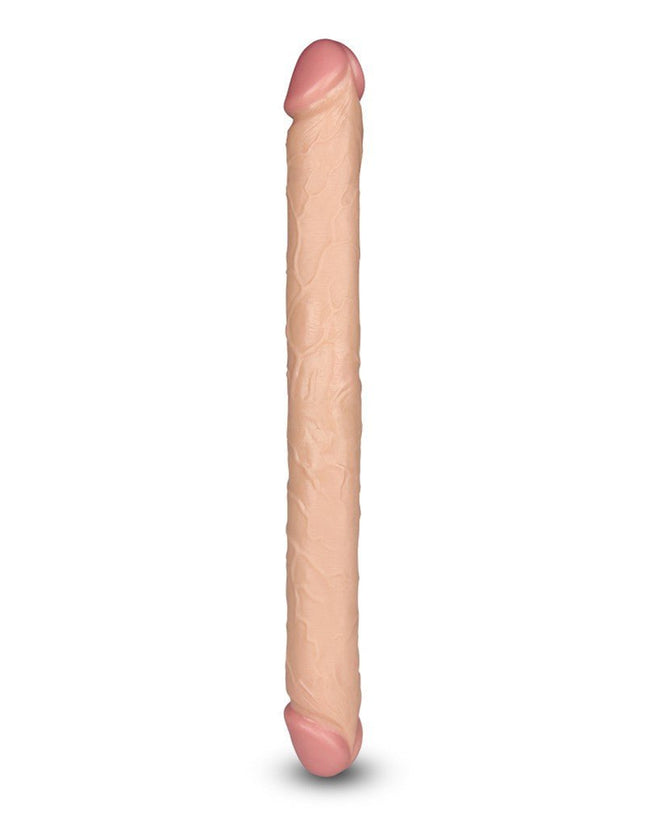 Lovetoy Kingsize Slim Ultra Dubbele Dildo 45 cm - lichte huidskleur-Erotiekvoordeel.nl