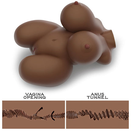 Lovetoy - Masturbator - Streetgirls 6 - Realistische Masturbator - Bruin - TPE-Erotiekvoordeel.nl
