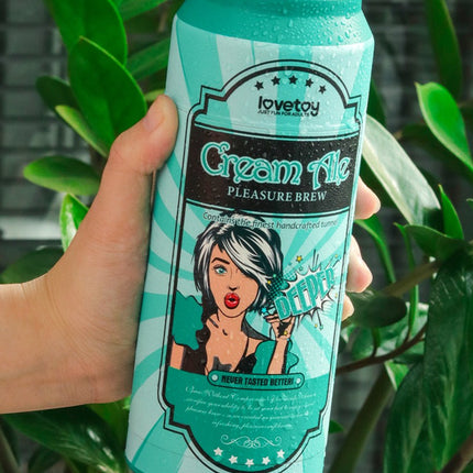 Lovetoy - Masturbator in Bierblikje - Pleasure Brew Blonde Ale Vagina Masturbator - Nude & Groen - TPE-Erotiekvoordeel.nl