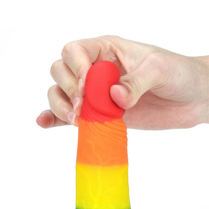 Lovetoy - Rainbow Pride Dildo 18.5 cm-Erotiekvoordeel.nl