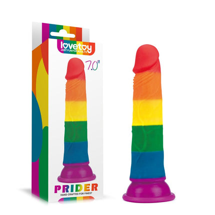 Lovetoy - Rainbow Pride Dildo 18.5 cm-Erotiekvoordeel.nl