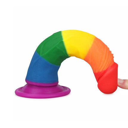 Lovetoy - Rainbow Pride Dildo 18.5 cm-Erotiekvoordeel.nl