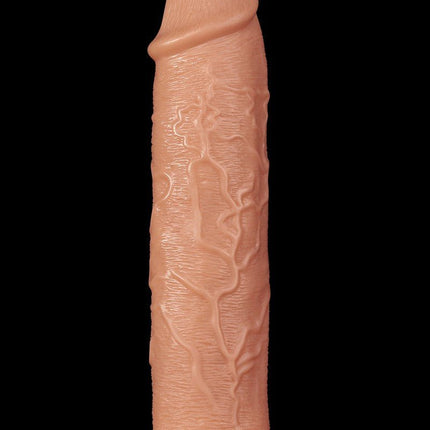 Lovetoy Realistische Lange XXL Dildo 28 cm - lichte huidskleur-Erotiekvoordeel.nl